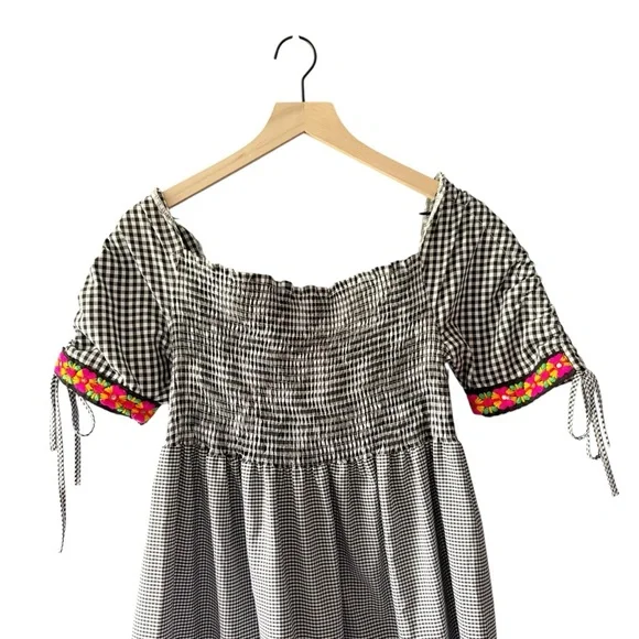 Boo Pala‎ Philippa Dress Gingham Smocked - Picture 10 of 10